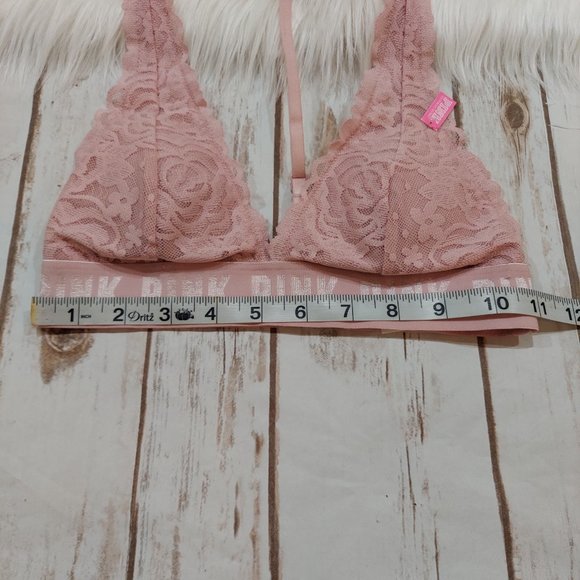 PINK Lace Halter Bralette - Picture 8 of 10